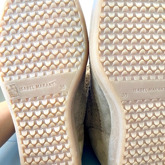 Isabel Marant Perforated Suede Wedge Boots 36 NEW - Picture 5 of 7